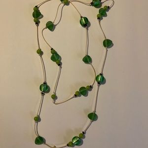 Long Green Necklace
